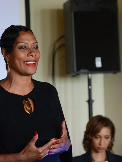 Monica Morgan speaking